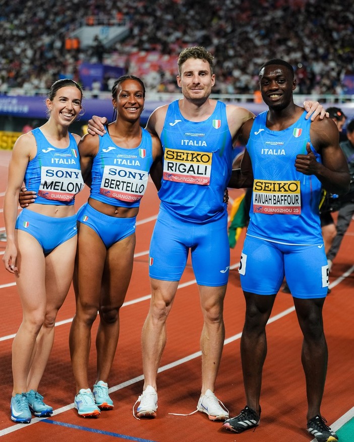 Atletica Vigevano: Chiara Melon corre la 4x100 mista ai Mondiali staffette in Cina e si piazza al quinto posto