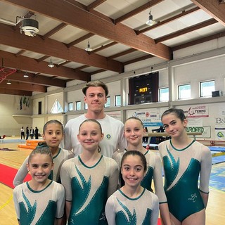 Ginnastica, le giovani atlete della Costanza Massucchi Mortara sfiorano la vittoria nel campionato silver