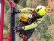 FOTO. Tre escursionisti travolti da una caduta sassi nella Bergamasca salvati dall'elicottero Drago 153 decollato da Malpensa