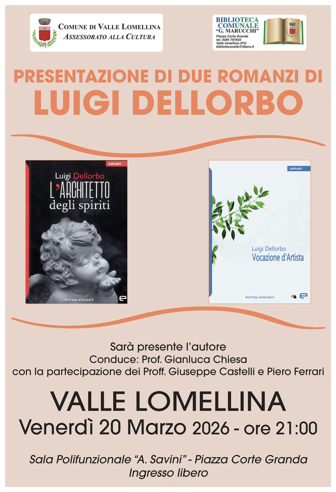 Valle, presentazione di due libri dello scrittore Luigi Dellorbo