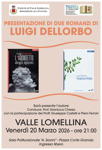 Valle, presentazione di due libri dello scrittore Luigi Dellorbo