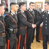 Pavia, presentati cinque nuovi marescialli al comando provinciale dei carabinieri