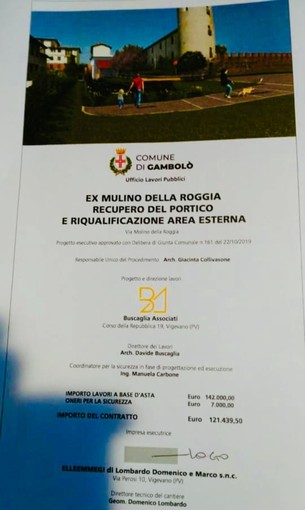 Gambolò, a breve partiranno i lavori all’ex mulino della roggia. Riqualificata pure l’area esterna