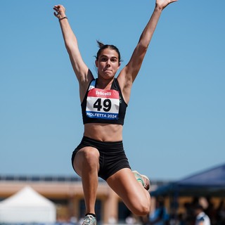 Atletica Vigevano, Francesca Bertolotti vola a 5,82 metri nel salto in lungo