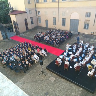 Pavia, a palazzo Malaspina si è esibita per la prima volta la fanfara della marina militare