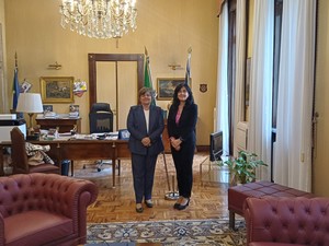 Il prefetto Francesca De Carlini riceve il nuovo presidente del tribunale di Pavia