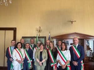 Il prefetto Francesca De Carlini incontra, a palazzo Malaspina, gli 11 sindaci neoeletti in provincia di Pavia