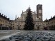 - (FOTOGALLERY) - Vigevano, nel pomeriggio l’installazione dell'albero di Natale in Piazza Ducale