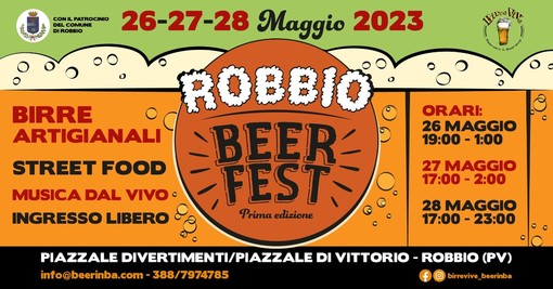 Con la “Robbio Beer Fest” birra artigianale, street food, musica e degustazioni. Presto le nuove date di “Mortara sotto la schiuma”