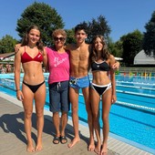 (Nella foto, da sinistra: Martina Biso, Fabio Callegari e Giorgia Gramegna con la coach Eliana Rampini)