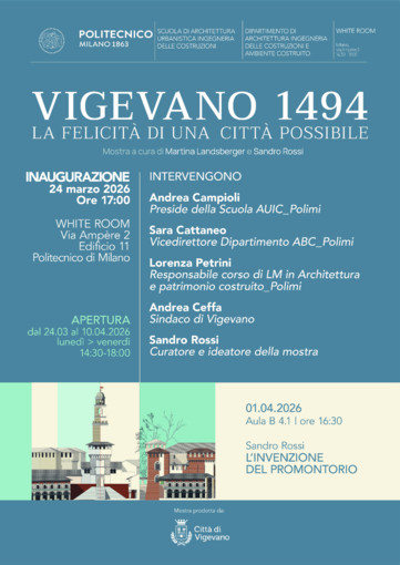 Vigevano protagonista al Politecnico di Milano: la mostra “Vigevano 1494” approda alla Scuola AUIC