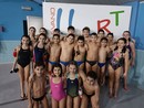 Nelle foto: Miriam Cavarsaschi e il gruppo degli Esordienti dell’H2SPORT