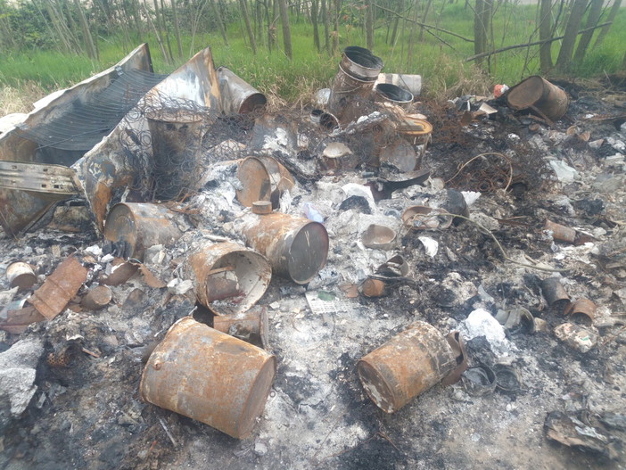 Lettere al Direttore: bidoni di solventi e vernici bruciati, abbandonati nelle campagne tra Gambolò e Vigevano