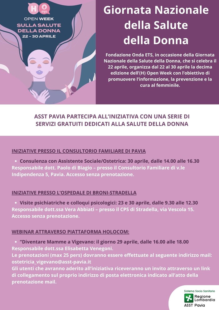 Pavia, al San Matteo torna l’(H)Open Week di Fondazione Onda