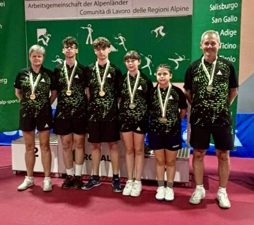 Tennistavolo, Peluso guida la Lombardia alla conquista del torneo Arge Alp