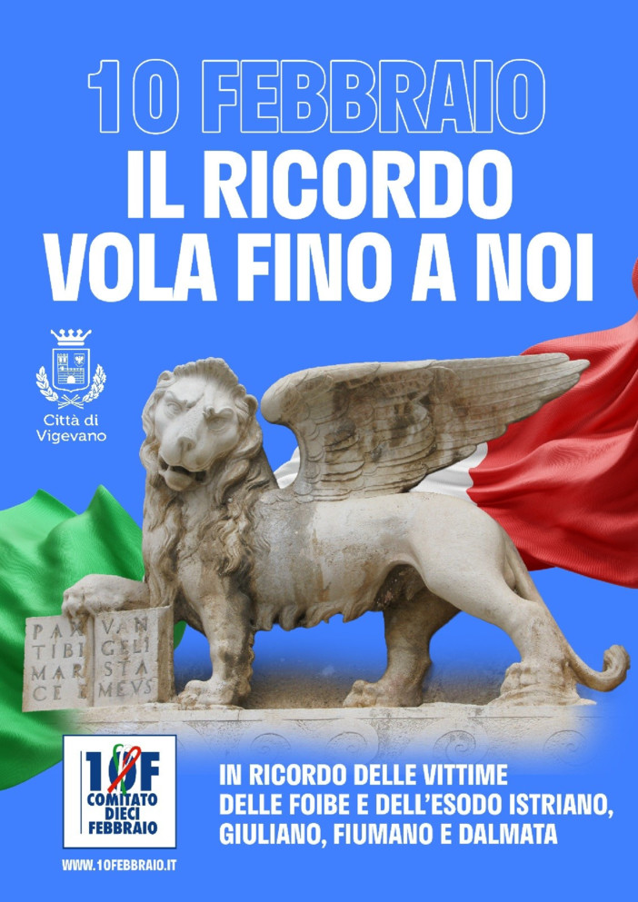 Vigevano, le commemorazioni per il Giorno del Ricordo