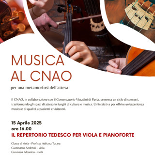 Musica al CNAO: al via il ciclo di concerti per pazienti e familiari