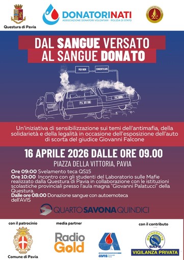 L'iniziativa "DonatoriNati" fa tappa a Pavia