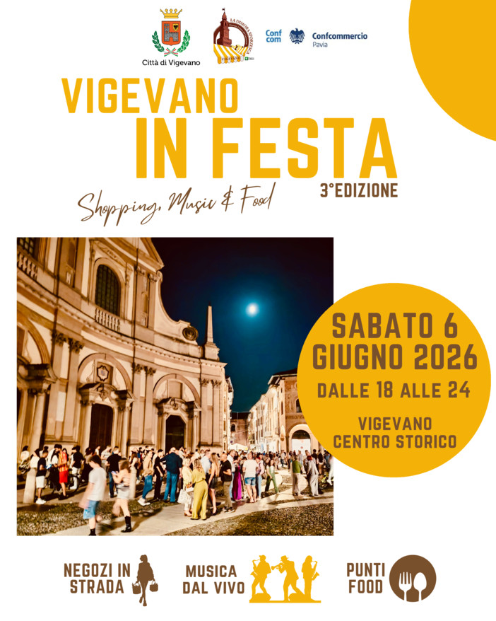 Torna “Vigevano in Festa” tra shopping, musica e buon cibo