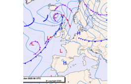 Previsioni meteo per lunedì 30, martedì 1, mercoledì 2 (giugno-luglio)