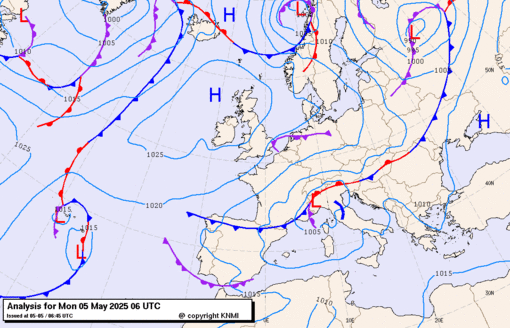 Previsioni meteo per lunedì 5, martedì 6, mercoledì 7 (maggio)