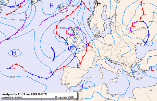 Previsioni meteo per venerdì 13, sabato 14, domenica 15 (giugno)