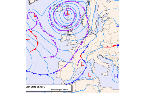 Previsioni meteo per mercoledì 4, giovedì 5, giovedì 6 (giugno)