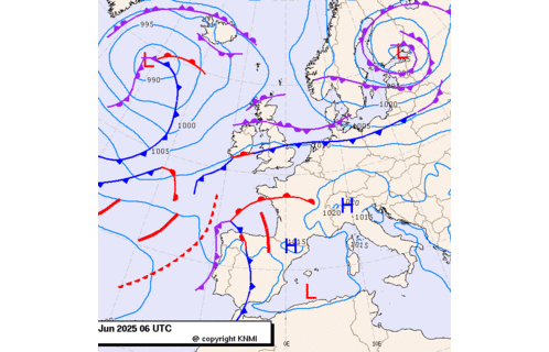 Previsioni meteo per mercoledì 25, giovedì 26, venerdì 27 (giugno)