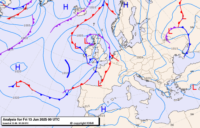 Previsioni meteo per venerdì 13, sabato 14, domenica 15 (giugno)