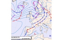 Previsioni meteo per lunedì 2, martedì 3, mercoledì 4 (giugno)