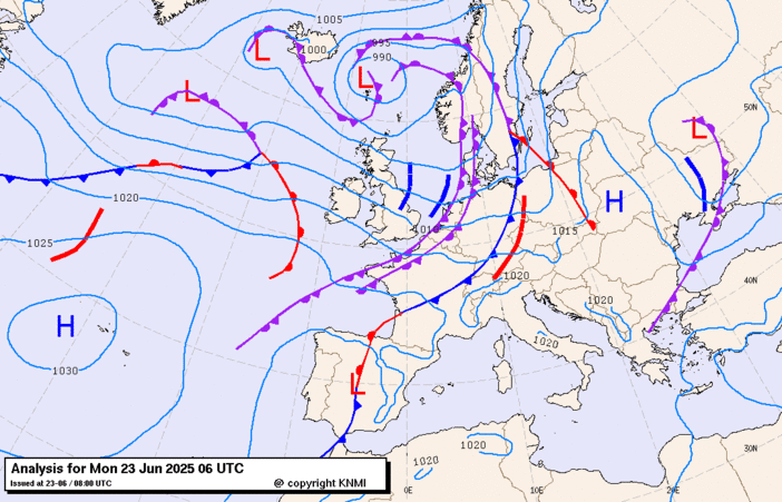 Previsioni meteo per lunedì 23, martedì 24, mercoledì 25 (giugno)