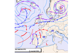 Previsioni meteo per mercoledì 25, giovedì 26, venerdì 27 (giugno)