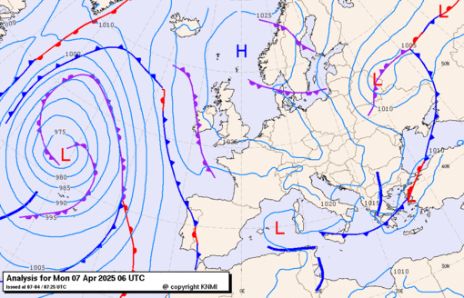 Previsioni meteo per lunedì' 7, martedì 8, mercoledì 9 (aprile)