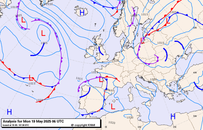 Previsioni meteo per lunedì 19, martedì 20, mercoledì 21 (maggio)