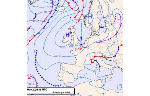 Previsioni meteo per mercoledì 7, giovedì 8, venerdì 9 (maggio)
