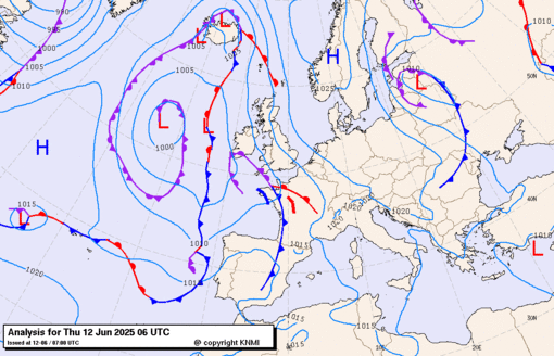 Previsioni meteo per giovedì 12, venerdì 13, sabato 14 (giugno)