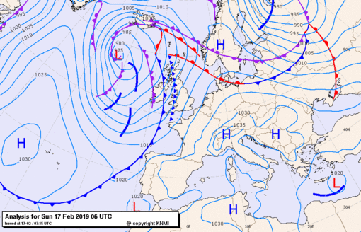 Previsioni meteo per domenica 17, lunedì 18, martedì 19 (febbraio)