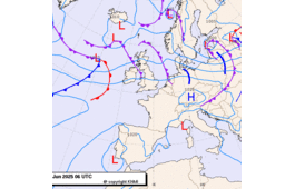 Previsioni meteo per lunedì 9, martedì 10, mercoledì 11 (giugno)