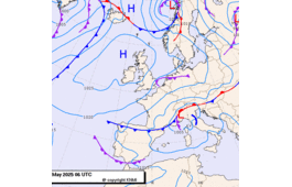 Previsioni meteo per lunedì 5, martedì 6, mercoledì 7 (maggio)