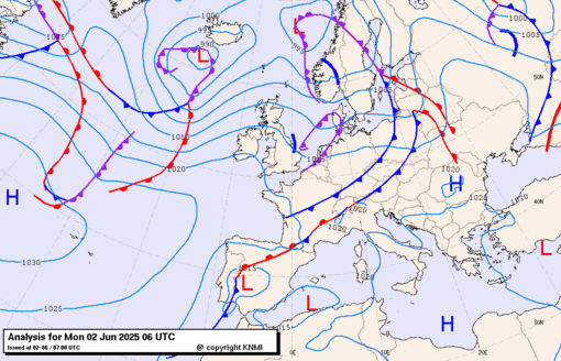 Previsioni meteo per lunedì 2, martedì 3, mercoledì 4 (giugno)