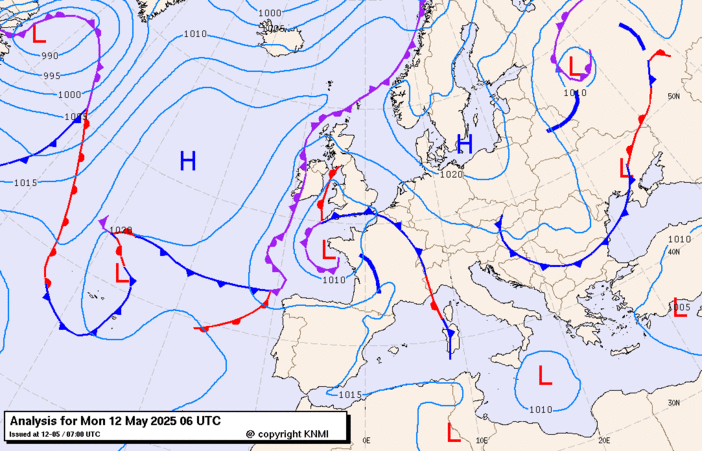 Previsioni meteo per lunedì 12, martedì 13, mercoledì 14 (maggio)