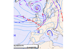 Previsioni meteo per martedì 27, mercoledì 28, giovedì 29 (maggio)