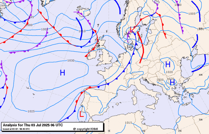 Previsioni meteo per giovedì 3, venerdì 4, sabato 5 (luglio)