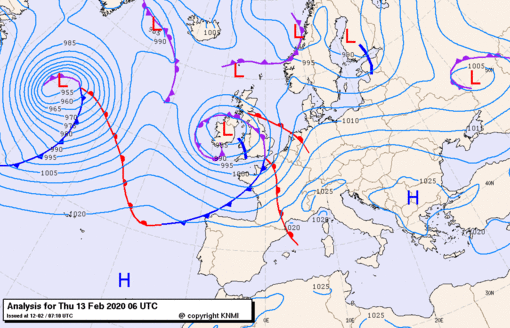 Previsioni meteo per giovedì 13, venerdì 14, sabato 15 (febbraio)