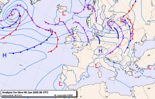 Previsioni meteo per lunedì 9, martedì 10, mercoledì 11 (giugno)