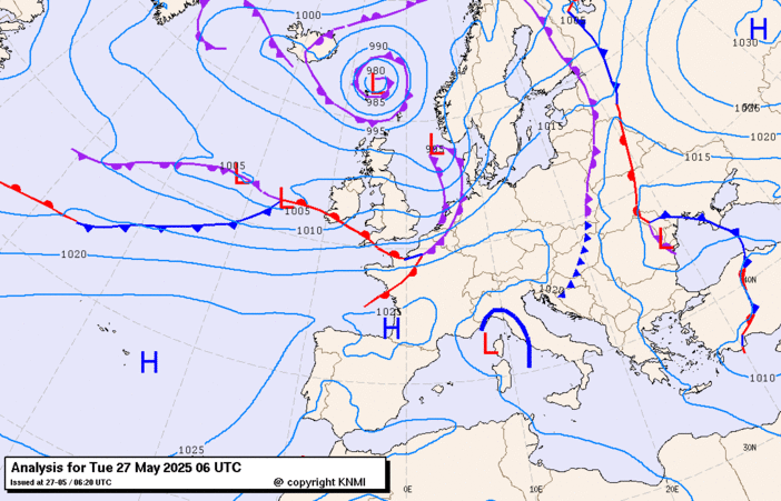 Previsioni meteo per martedì 27, mercoledì 28, giovedì 29 (maggio)