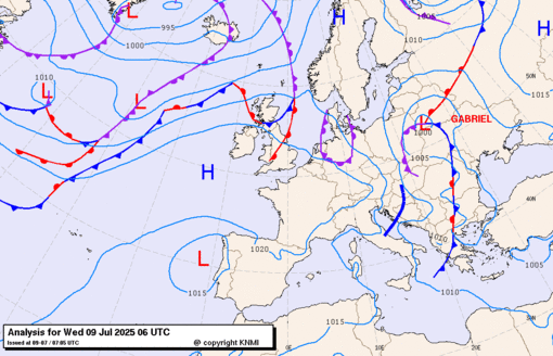 Previsioni meteo per mercoledì 9, giovedì 10, venerdì 11 (luglio)