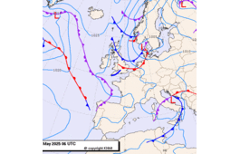 Previsioni meteo per mercoledì 21, giovedì 22, venerdì 23 (maggio)
