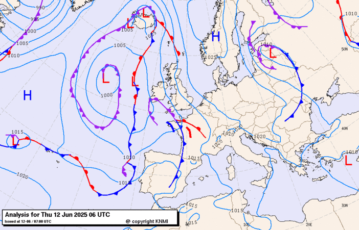 Previsioni meteo per giovedì 12, venerdì 13, sabato 14 (giugno)