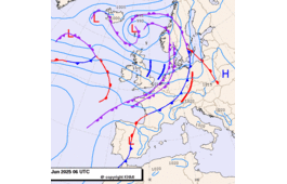 Previsioni meteo per lunedì 23, martedì 24, mercoledì 25 (giugno)